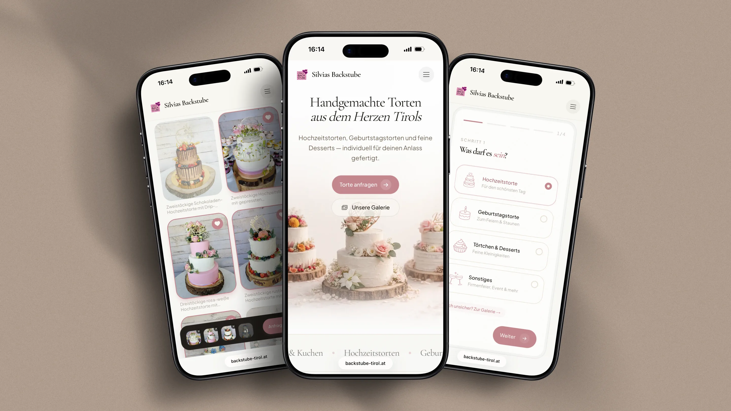 Die neue Website von Silvia's Backstube in Oberndorf in Tirol